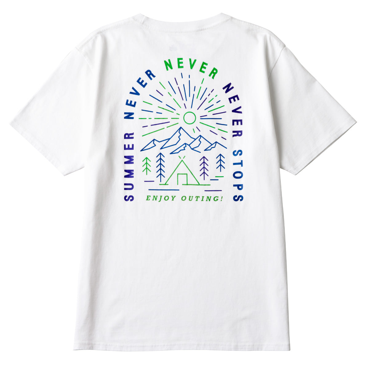 ロゴT SUMMER NEVER STOPS-BE