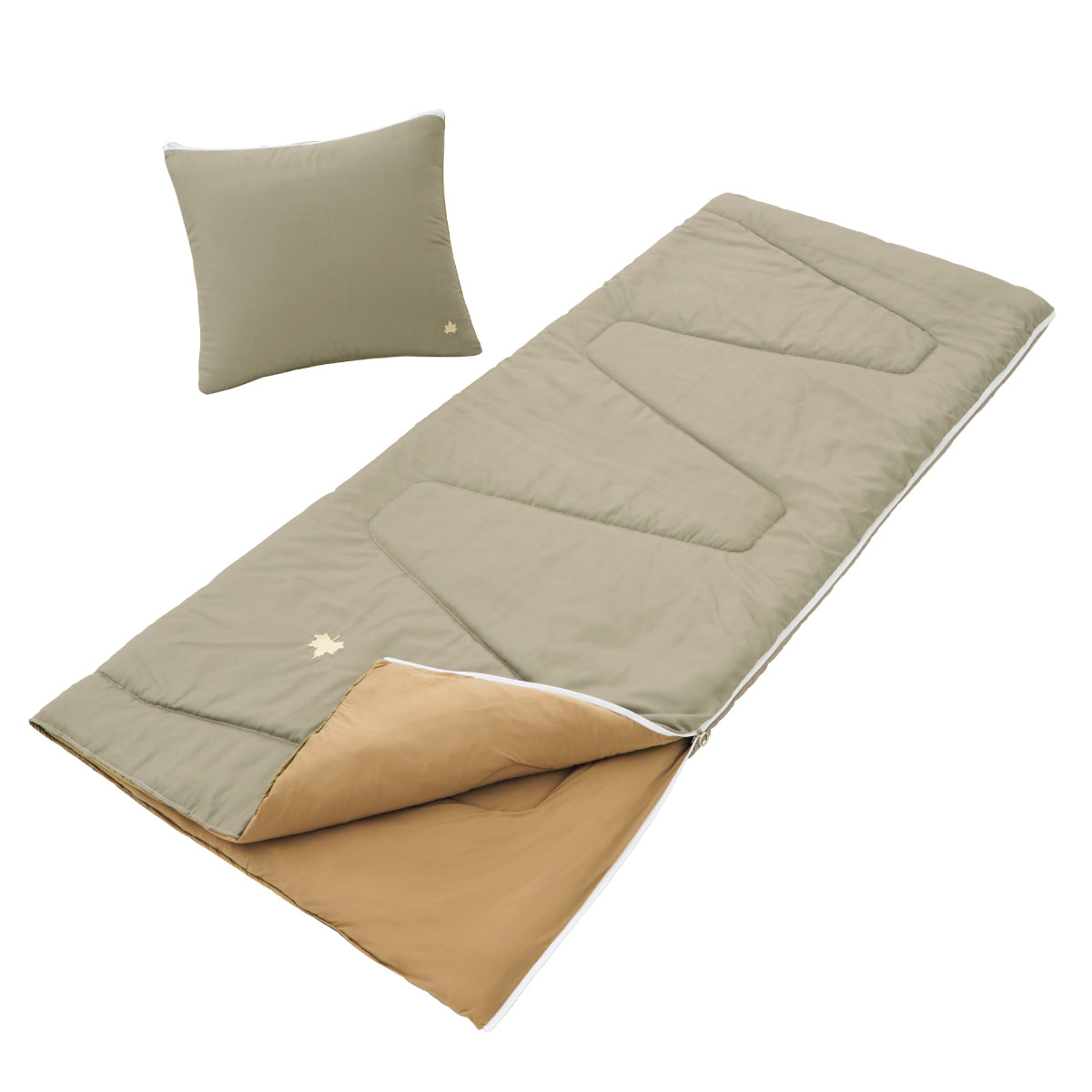 ✨寝袋の中に♪✨インナーシュラフ シーツ 寝袋 120×210cm グリーン