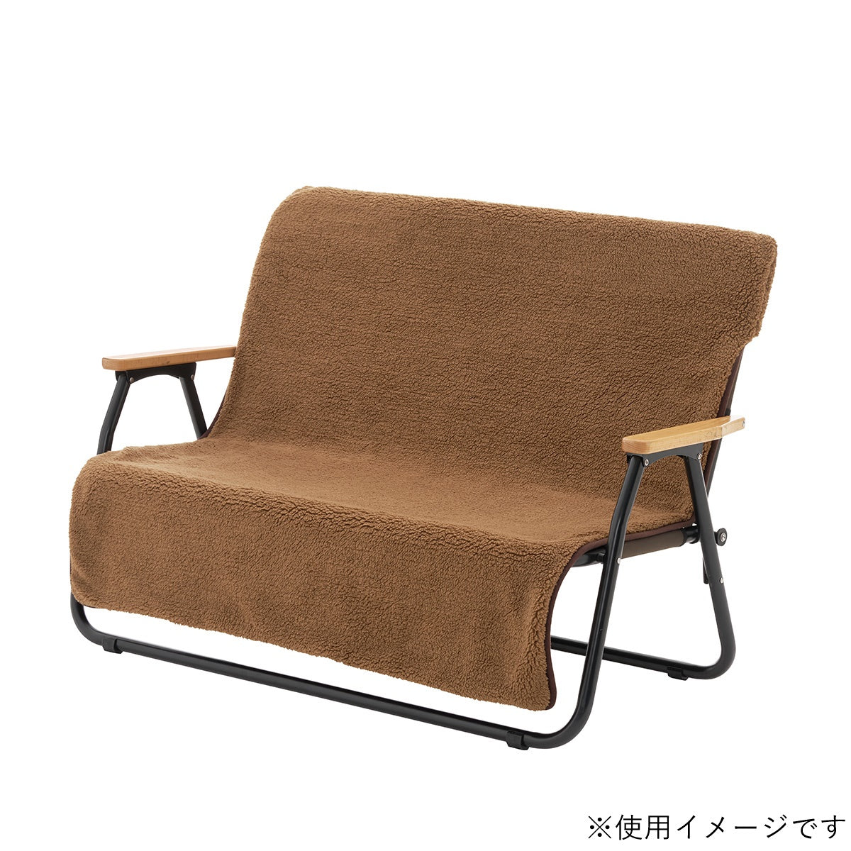 ボア&フリース チェアfor2専用カバー(レッド) No.73391011