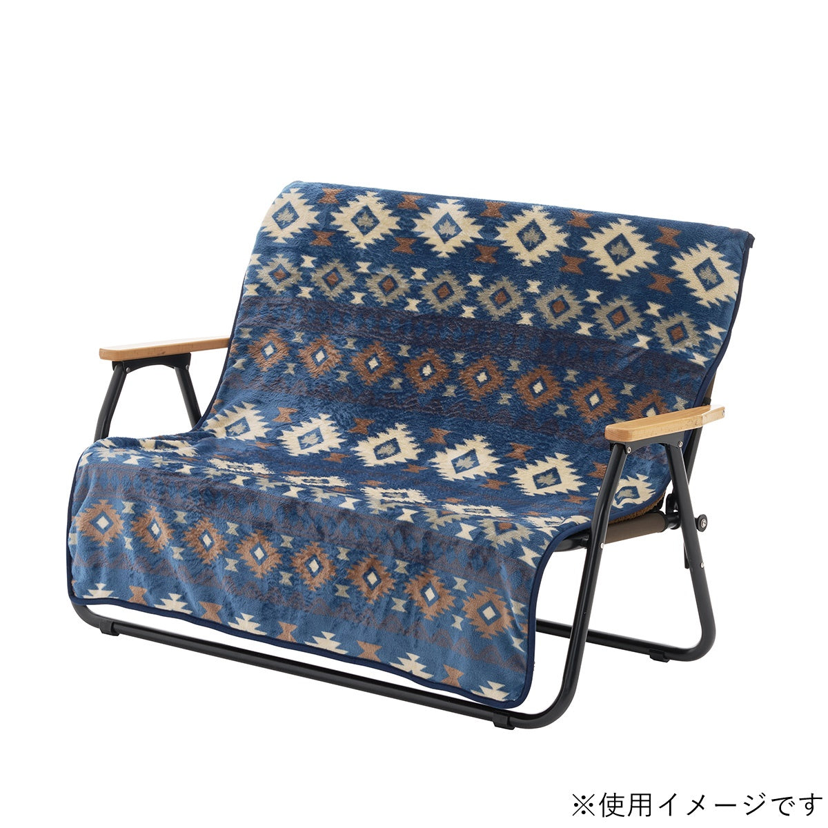 ボア&フリース チェアfor2専用カバー(ブルー) No.73391010