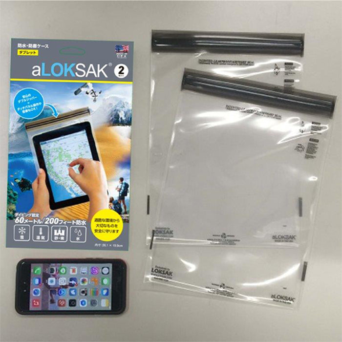 aLOKSAK 防水ﾏﾙﾁｹｰｽ ﾀﾌﾞﾚｯﾄ向け 2枚入 ALOKD2-8X11