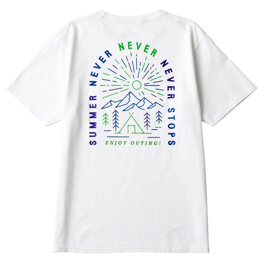 ロゴT SUMMER NEVER  STOPS-BE