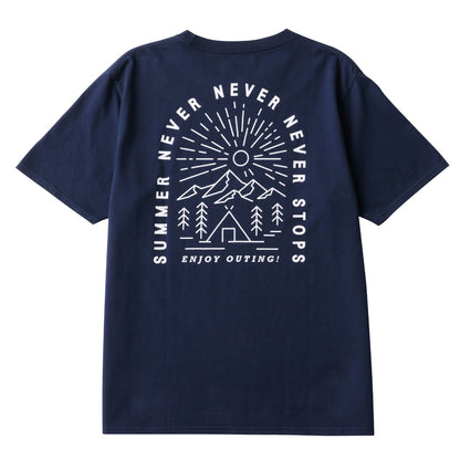 ロゴT SUMMER NEVER STOPS-BE
