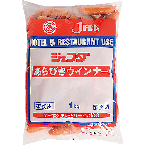 JFDA 冷凍 あらびきウインナー 1Kg