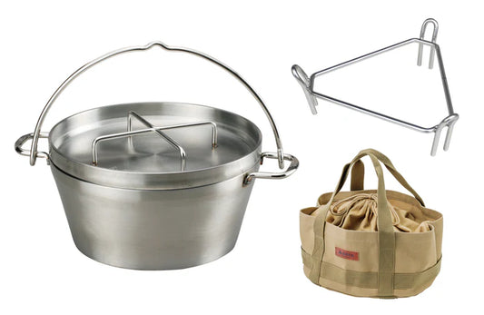 ステンレスダッチオーブン10インチセット ST-910HDS